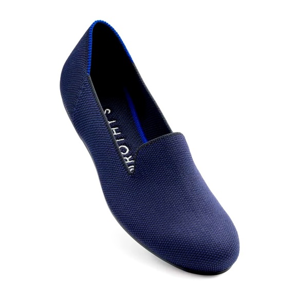 Rothy's Shoes - Rothy's - The Loafer Navy Round Toe Lightweight Slip On Flat Loafer Size 8